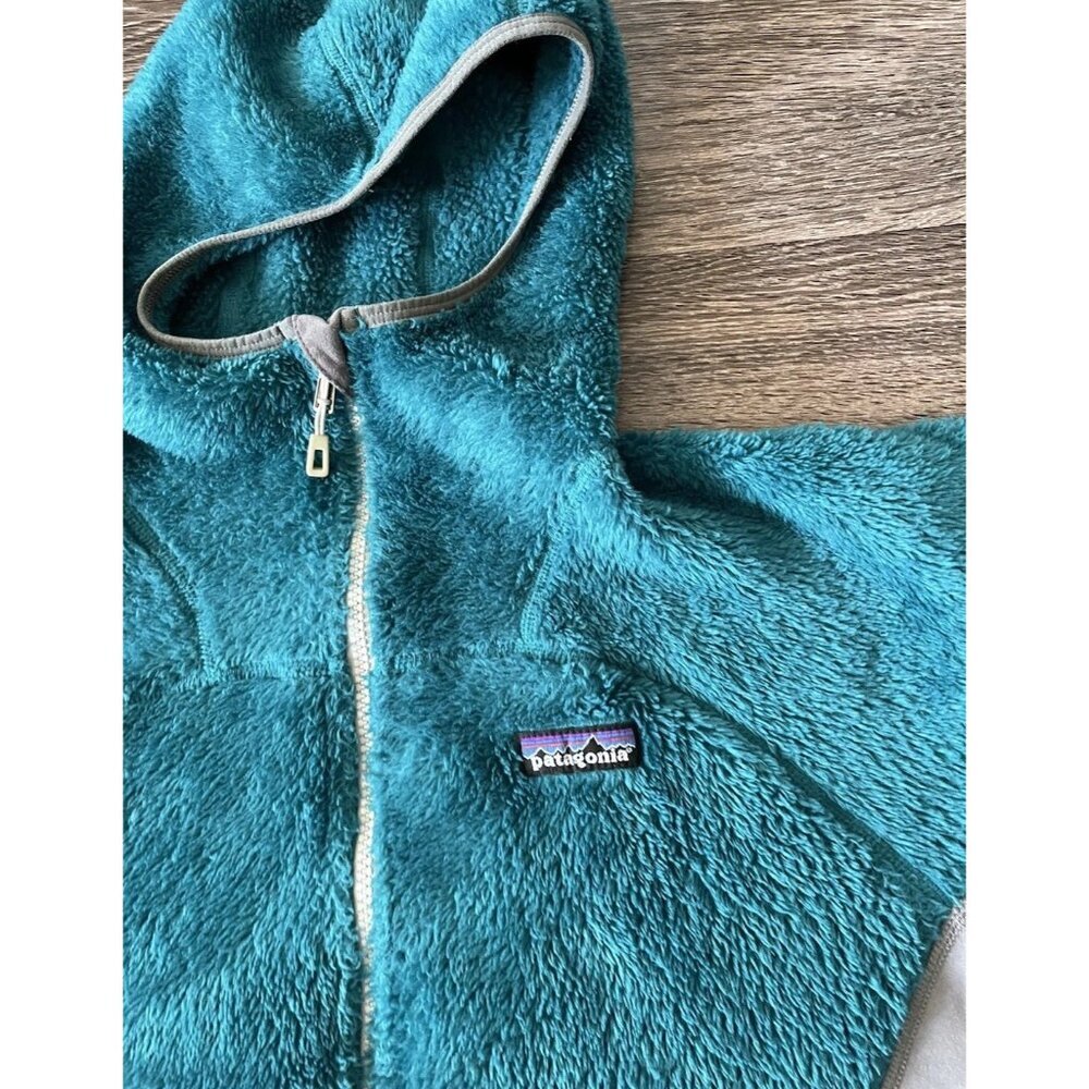 Patagonia Hi Loft R3 Regulator Polartec Hoody Sweater Jacket Womens XS Teal - Picture 11 of 16